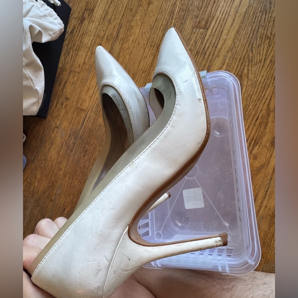 ZARA White High Heel Pumps - Picture 6 of 8